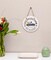 Easter Decorations for Indoor Use, Farmhouse Wall Decor, Small Round Ceramic Sign product 5